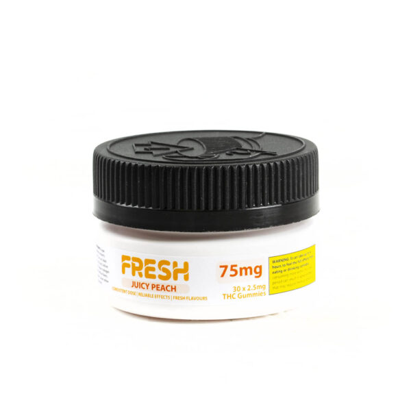 Fresh | Juicy Peach | 2.5mg THC Gummies - Image 2