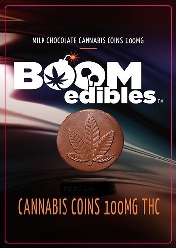 BOOM EDIBLES | Chocolate Cannabis Coins - 100mg THC