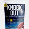 Mega Knock Out Gummies - (Extra Strength) Black Cherry - THC 3000mg, CBD 2000mg, CBN 600mg, CBG 100mg(20 Pack)