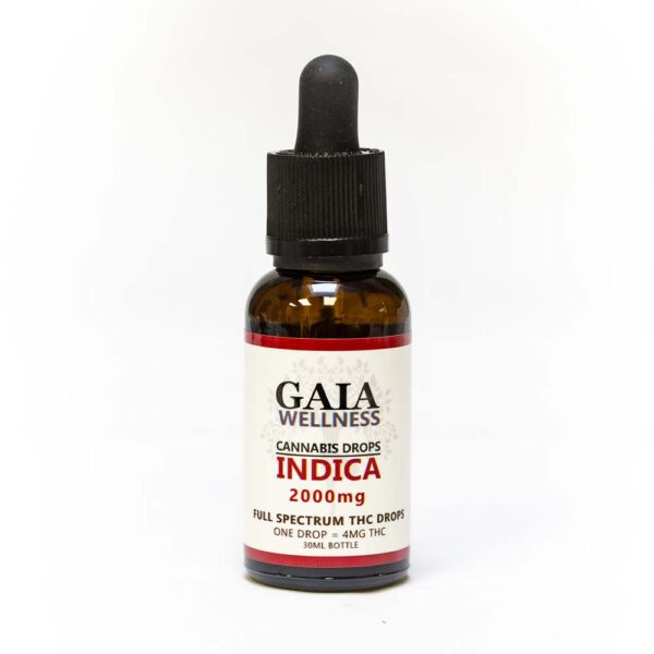GAIA | FULL SPECTRUM INDICA DROPS | 2000MG THC