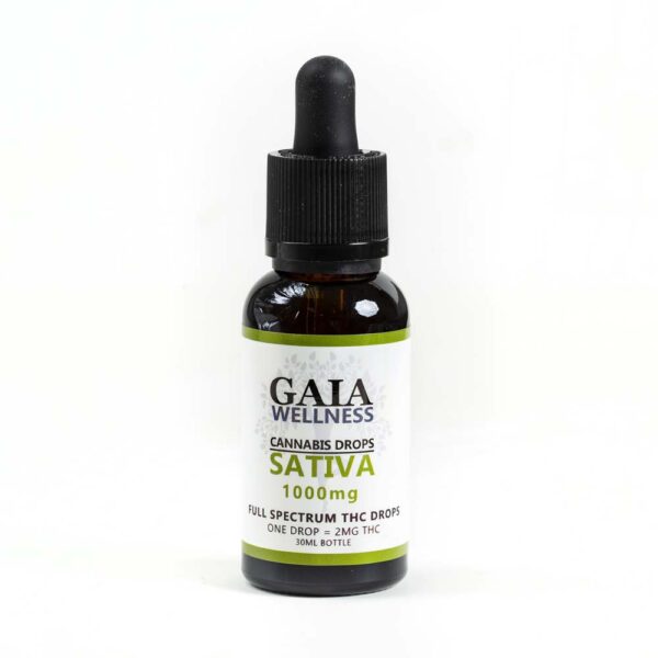 GAIA | FULL SPECTRUM SATIVA DROPS | 1000MG THC