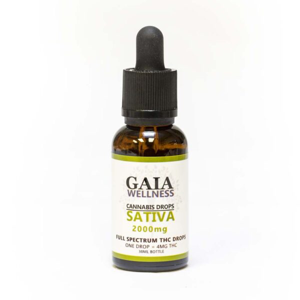 GAIA | FULL SPECTRUM SATIVA DROPS | 2000MG THC