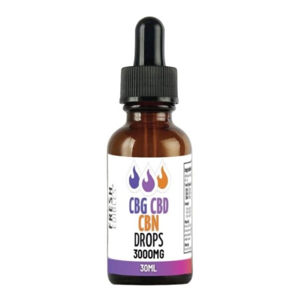 Fresh Edibles CBN CBD CBG Drops 3000mg