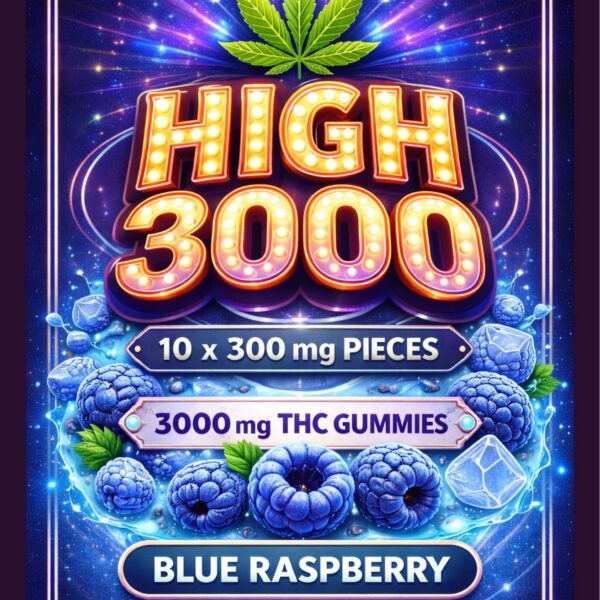 HIGH 3000mg THC | Blue Raspberry