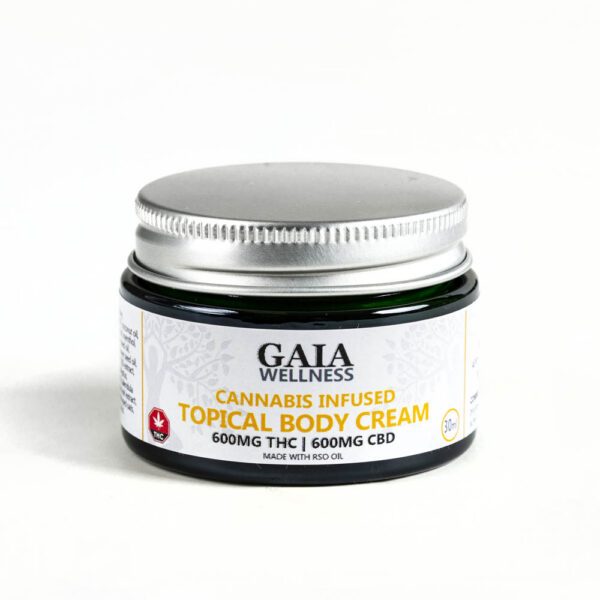 Gaia Wellness | Triple Strength Topical Body Cream | 1:1 600mg THC + 600mg CBD
